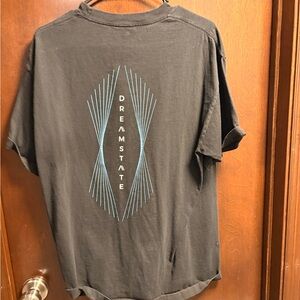 Dreamstate Black Short-Sleeve Tee with Blue Graphic